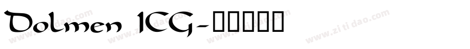 Dolmen ICG字体转换